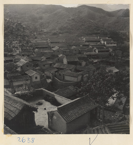 Roof tops in Ta-tsun Village [sic] in the Lost Tribe country