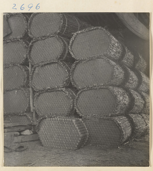 Incense bundles at factory west of Ts'a-ho Village [sic] in the Lost Tribe country