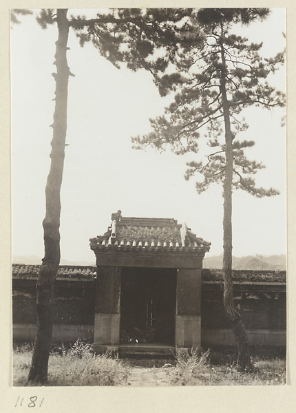 Gate in a wall at Pu luo si