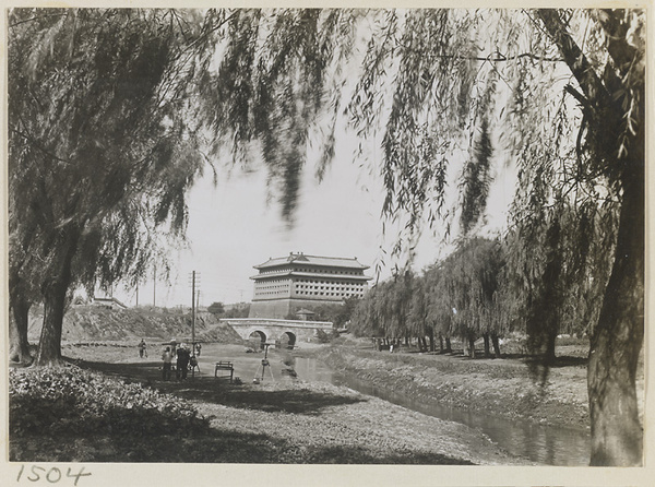 City gate and bridge over moat