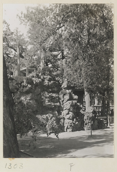 Rock pile (gongshi) in a Forbidden City garden, Beijing