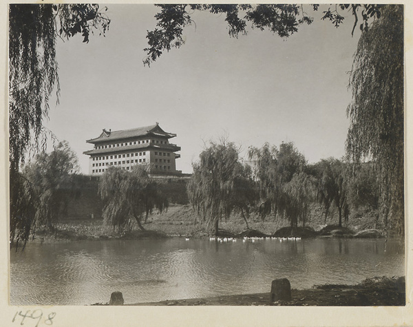 Dong bian men, city wall, and moat