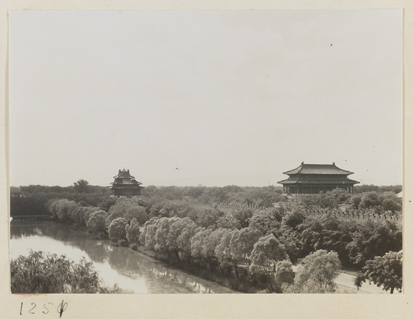 Moat, corner watchtower, and gate of the Forbidden City