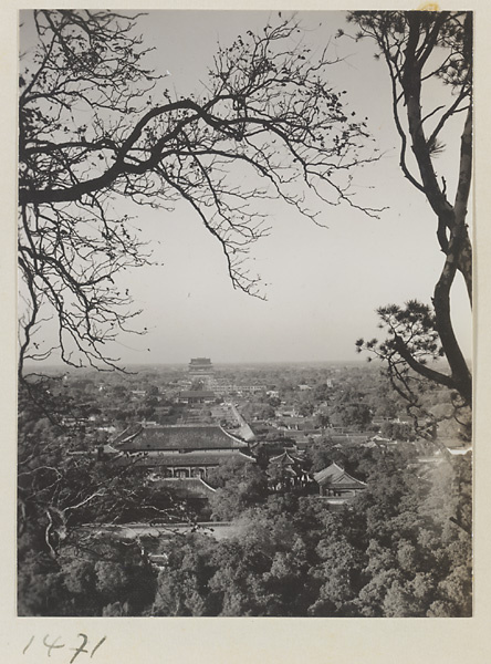 View of Beijing looking north from Jingshan Gong Yuan