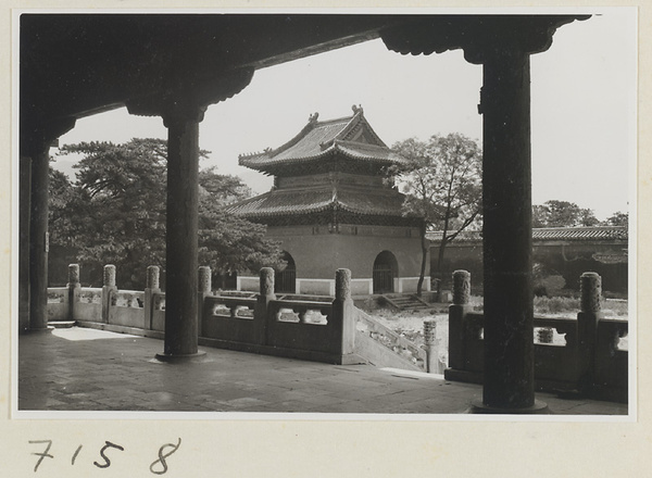 Bei ting in first courtyard at Chang ling seen from Ling en men