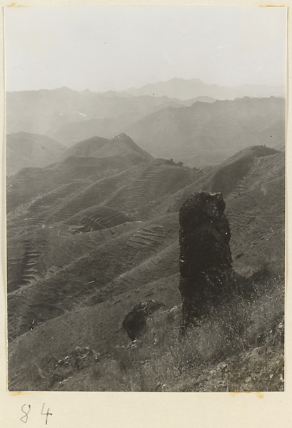 Mountains with terracing near Tan zhe si