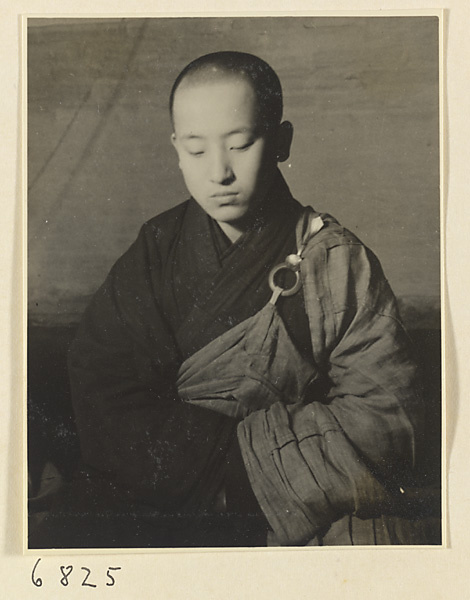 Buddhist nun meditating