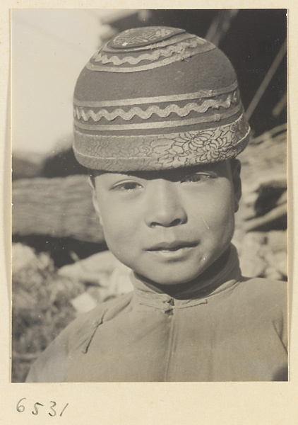 Boy wearing a hat