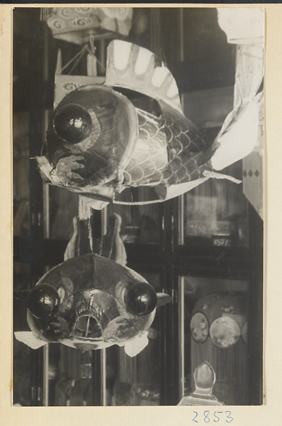 Fish-shaped lanterns at New Year's