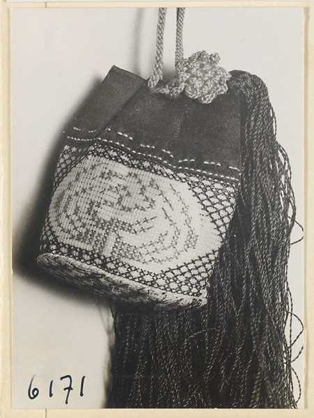 Bag with cross-stitch embroidery