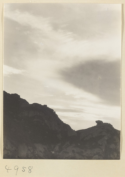 Mountain landscape on Hua Mountain