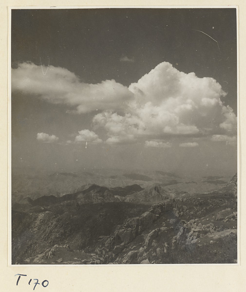 View of landscape on Tai Mountain