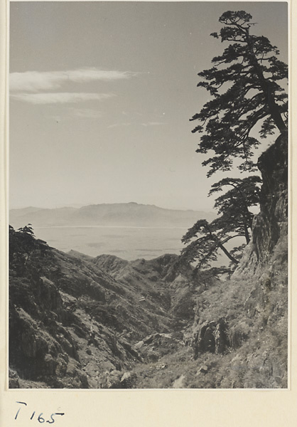 View of landscape on Tai Mountain