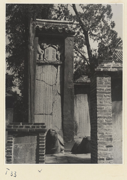 Tortoise stelae in a courtyard at the Kong miao in Qufu