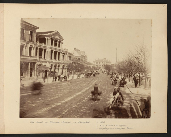 Bund, or Riverside Avenue, at Shanghai