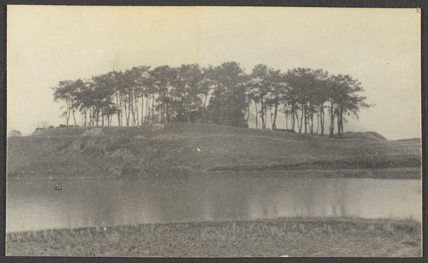 South of Wuchang, Hupeh. The kumpei on the hill.