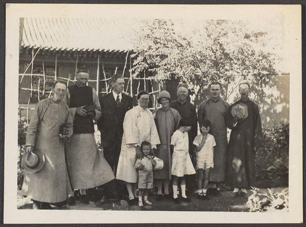 Tsinghai missionary group. The C.I.M. group in the garden.