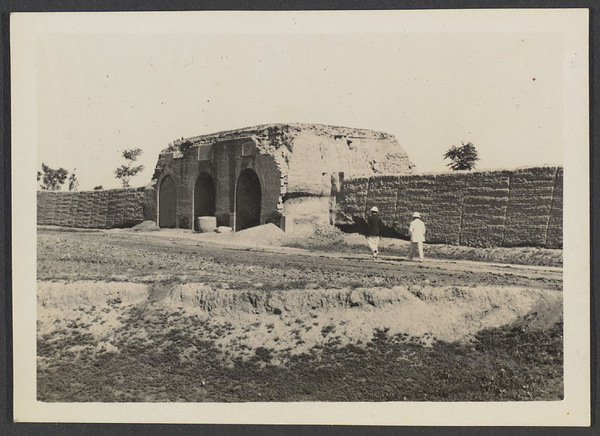 Sian.  Gate, said to be, of the compound of ancient Nestorian Church.  Once inside city, now outside West Gate.