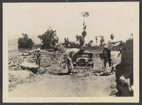 Lanchow and beyond.  Up the Yellow River.  Filling an irrigation ditch for passage of Henry I.