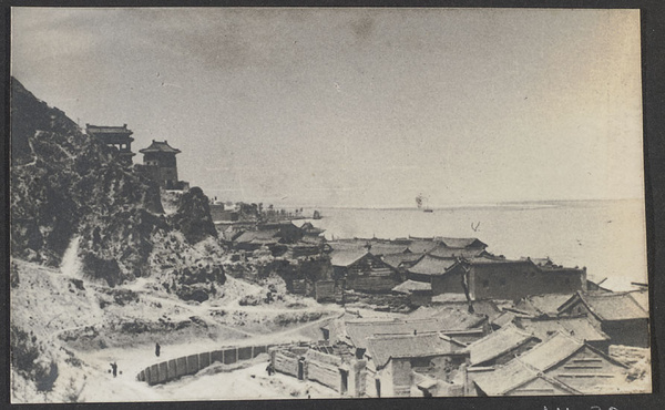 Tungkuan, Shensi. Gateway to ancient China. From the east. Wei River in background, Yellow River to right.