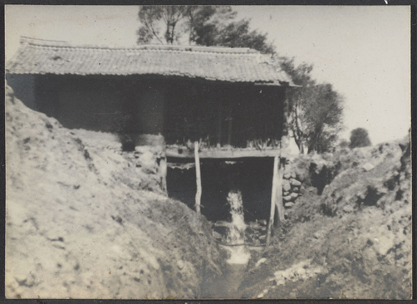 Grassland, N. E. Kansu.  The old mill.