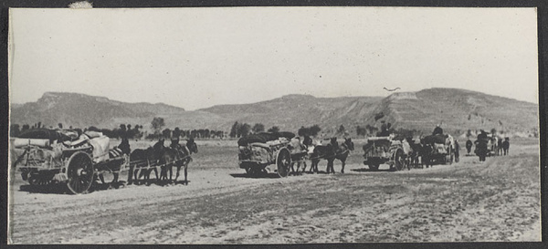 Along the old Silk Road to Europe. On the road for Lanchow, Soochow, Tihua, Kasghar & Stamboul.