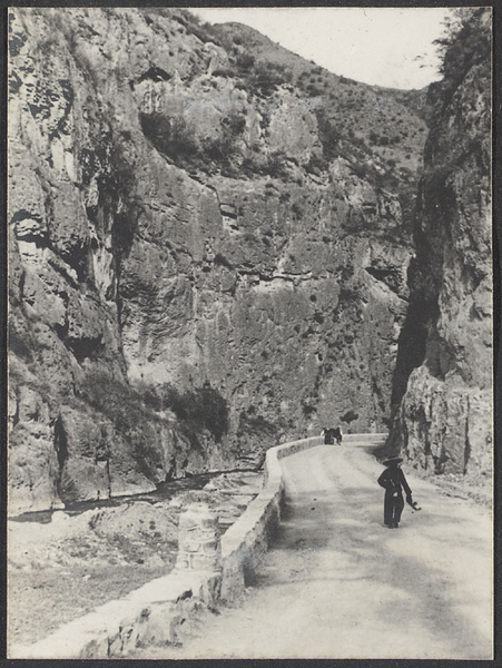 Along the old Silk Road to Europe. Gorge at San Kuan K'o along the old Silk Road.