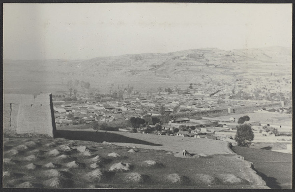 Chiang Chia Ch'uan, Kansu. The city and valley from the N.E.