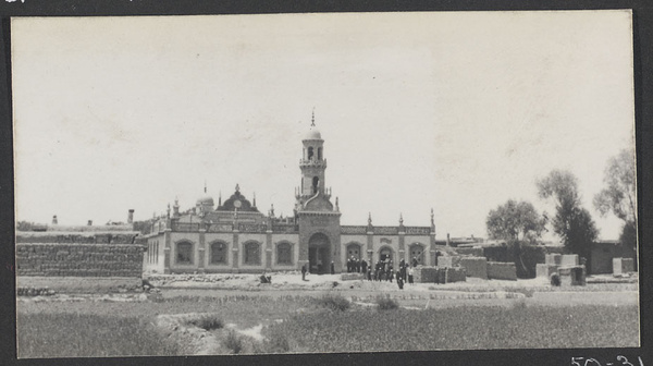 Wang Chia T'ai Tsz, Ningsia. The mosque from the east.