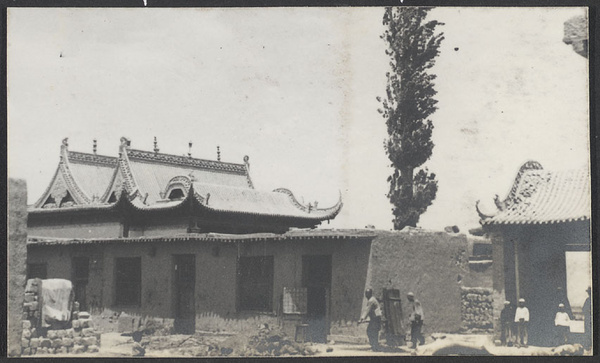 Outside Ningsia. Mosque at Li Pai Sz.