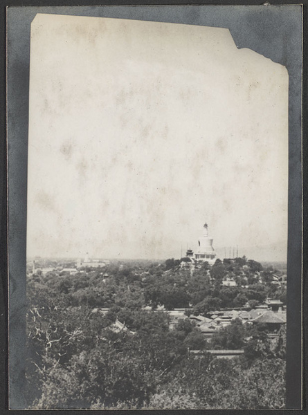 Beijing. Bai ta seen from Jingshan Gong Yuan.