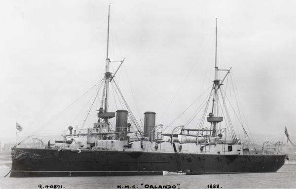 H.M.S. Orlando at Plymouth, England