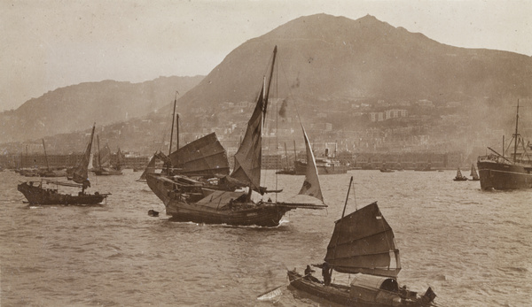 Boats in Victoria Harbour, Hong Kong