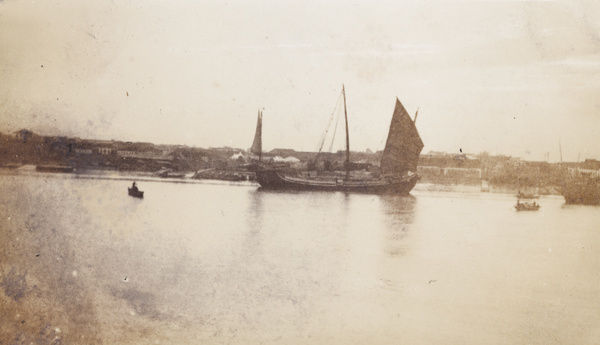 Boats and a sea junk, Shanghai