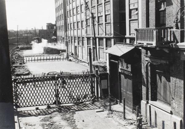 View from Blockhouse 'F' of Sihang warehouse, Shanghai, 1937