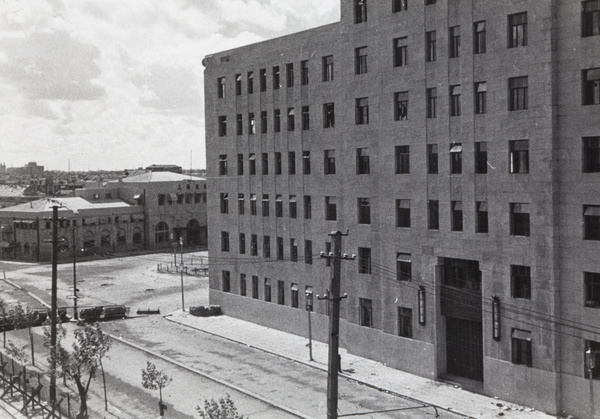 Shanghai North Railway Administration Building and Railway Station, Boundary Road, Zhabei, 1937