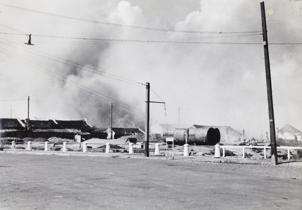 Fires east of Lay Road, Shanghai, 1937