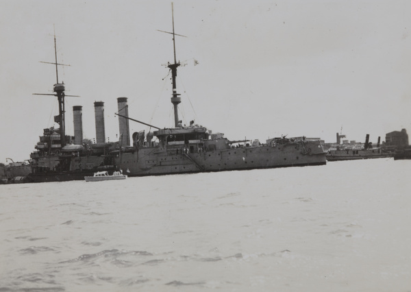 HIJMS Izumo (Idzumo) on the Huangpu River, Shanghai, 1937