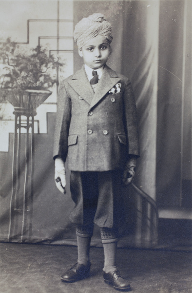 Studio portrait of Harbhajan Singh Sangha, Shanghai