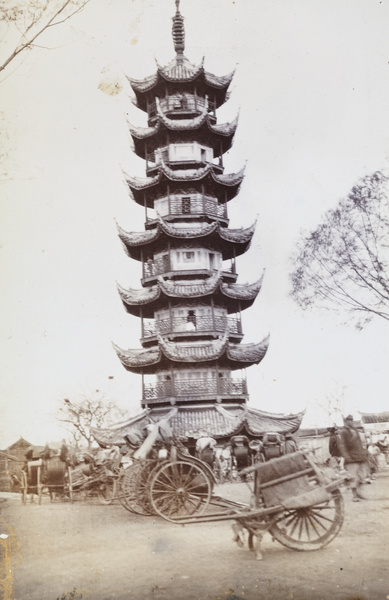 Rickshaws at Longhua Pagoda, Shanghai