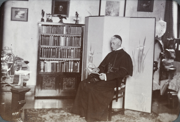 Portrait of an unidentified Catholic cleric visiting the Dudeney's apartment, Shanghai