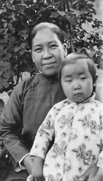 Chinese woman and child