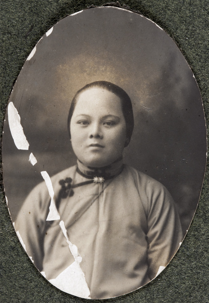 Studio portrait of a woman