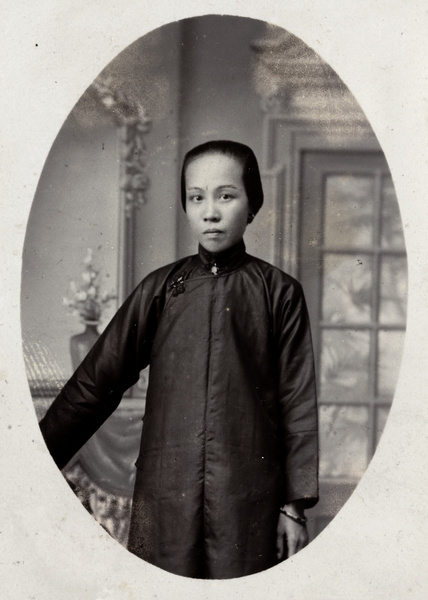 Studio portrait of a woman with a bracelet