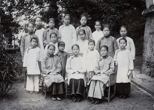 A group of women and girls