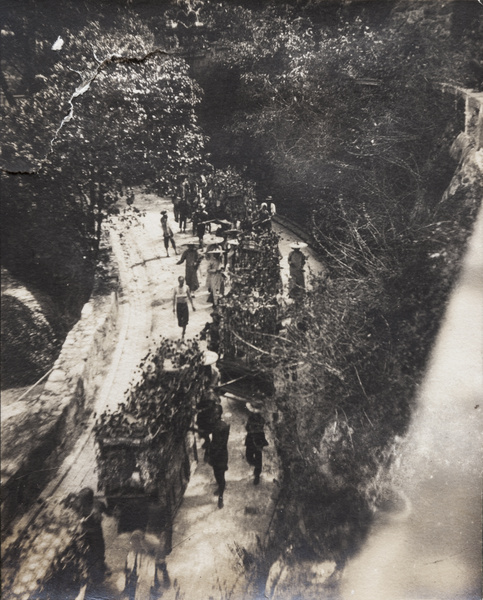 A funeral procession, Hong Kong