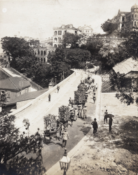 A funeral procession, Hong Kong