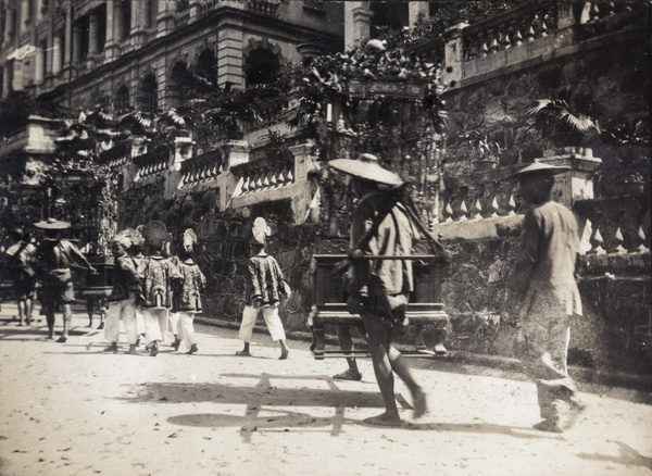 A funeral procession, Hong Kong