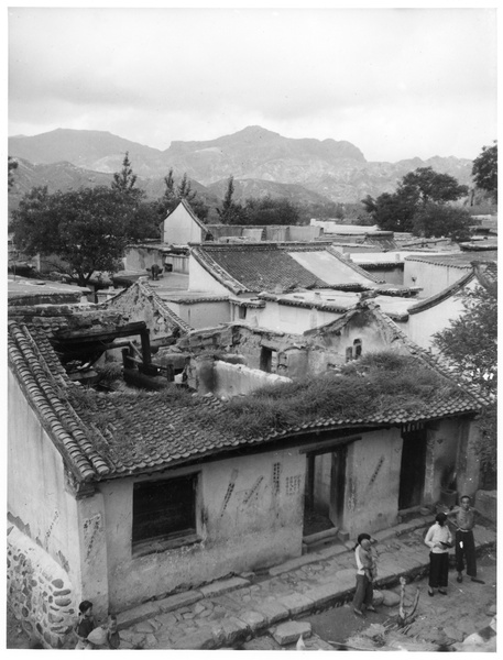 Buildings damaged by a Japanese attack, 1938