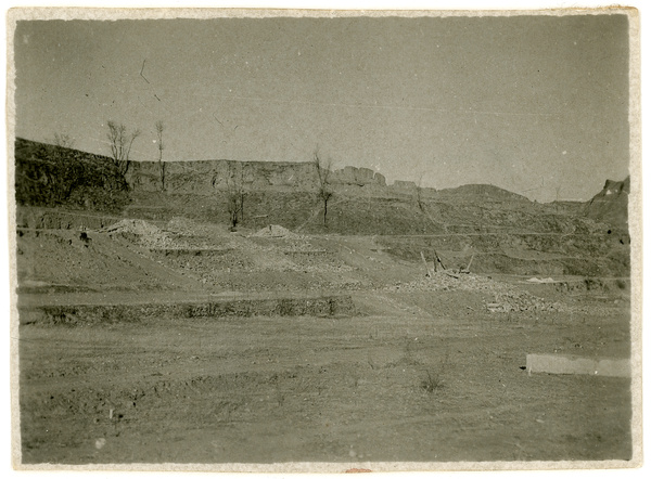 The Jinchaji Border Region War Resistance Martyrs' Memorial (晋察冀边区抗战烈士纪念塔), after being destroyed by the Japanese, Tang County (唐县), Hebei Province